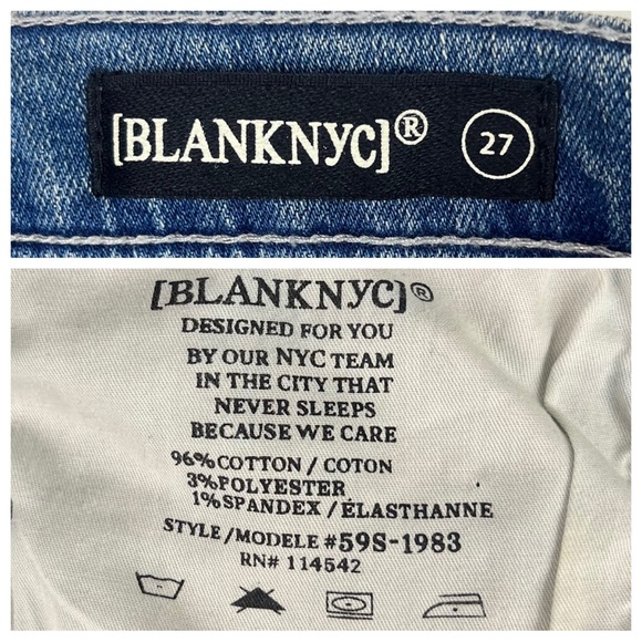 NWT BLANKNYC Kick Flare Crop Jeans Medium Wash Classiccore Closet Staple Size 27 - Picture 14 of 16